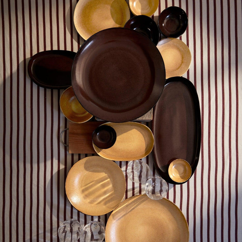 Terra Dessert Plate - Leather - L'OBJET