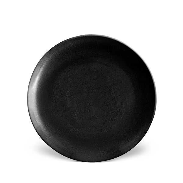 Terra Dinner Plate in Iron by L'OBJET - Hand-Crafted from Porcelain and Glazed Meticulously - Organic Shape