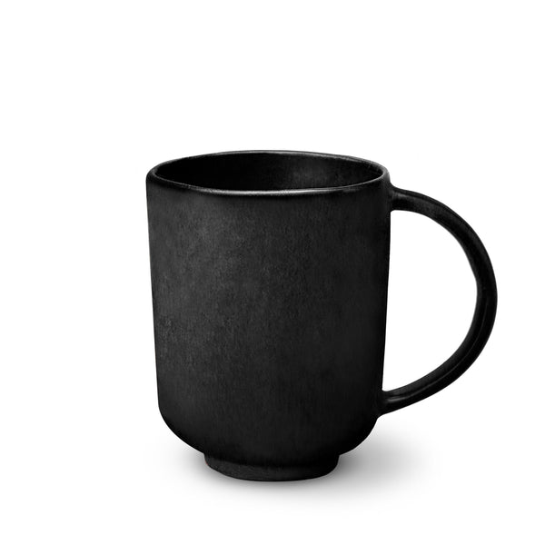 Terra Mug in Iron by L'OBJET - Hand-Crafted from Porcelain and Glazed Meticulously - Organic Shape