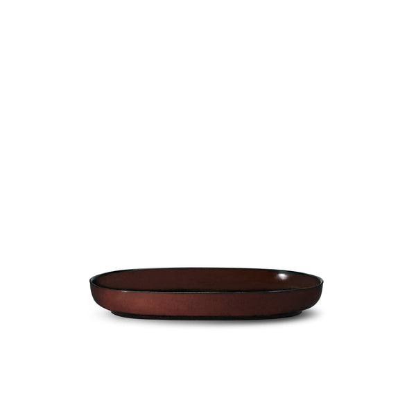 Terra Oval Platter - Wine - L'OBJET