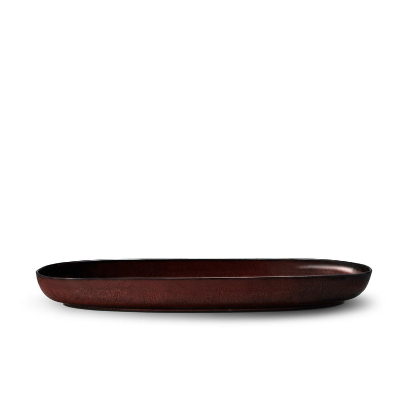 Terra Oval Platter - Wine - L'OBJET