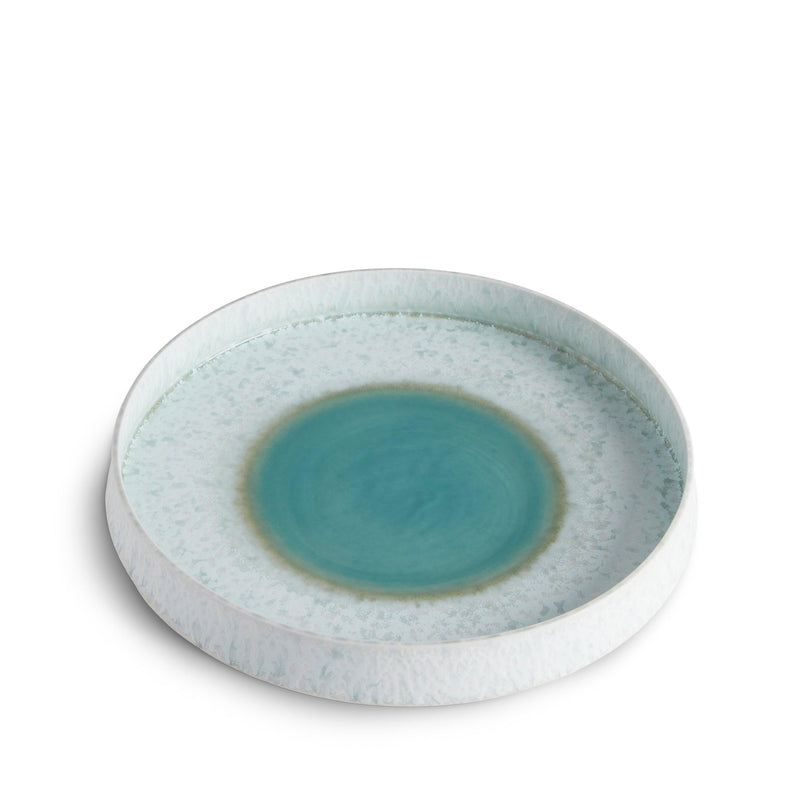 Terra Round Platter - Medium - Seafoam - L'OBJET