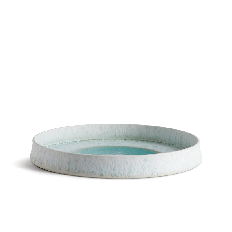 Terra Round Platter - Medium - Seafoam - L'OBJET