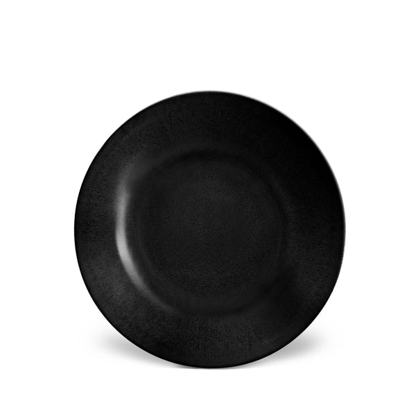 Terra Soup Plate in Iron by L'OBJET - Hand-Crafted from Porcelain and Glazed Meticulously - Organic Shape