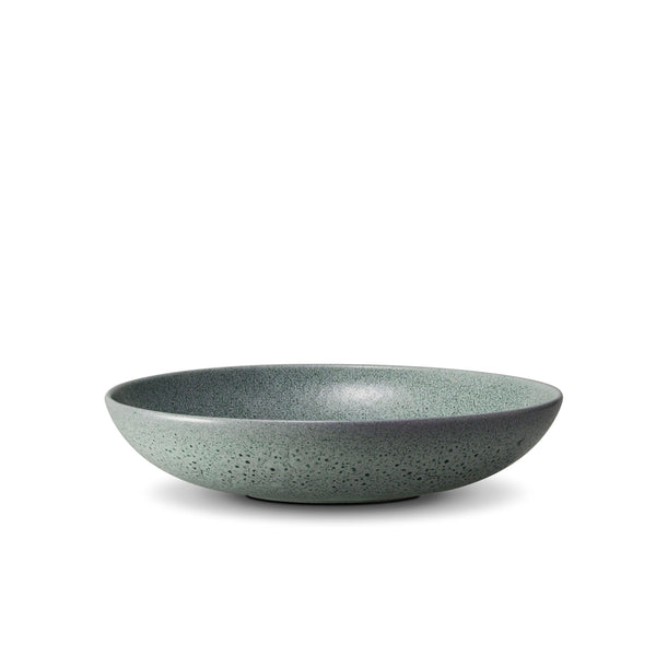 Terra Soup Plate in Seafoam by L'OBJET - Hand-Crafted from Porcelain and Glazed Meticulously - Organic Shape