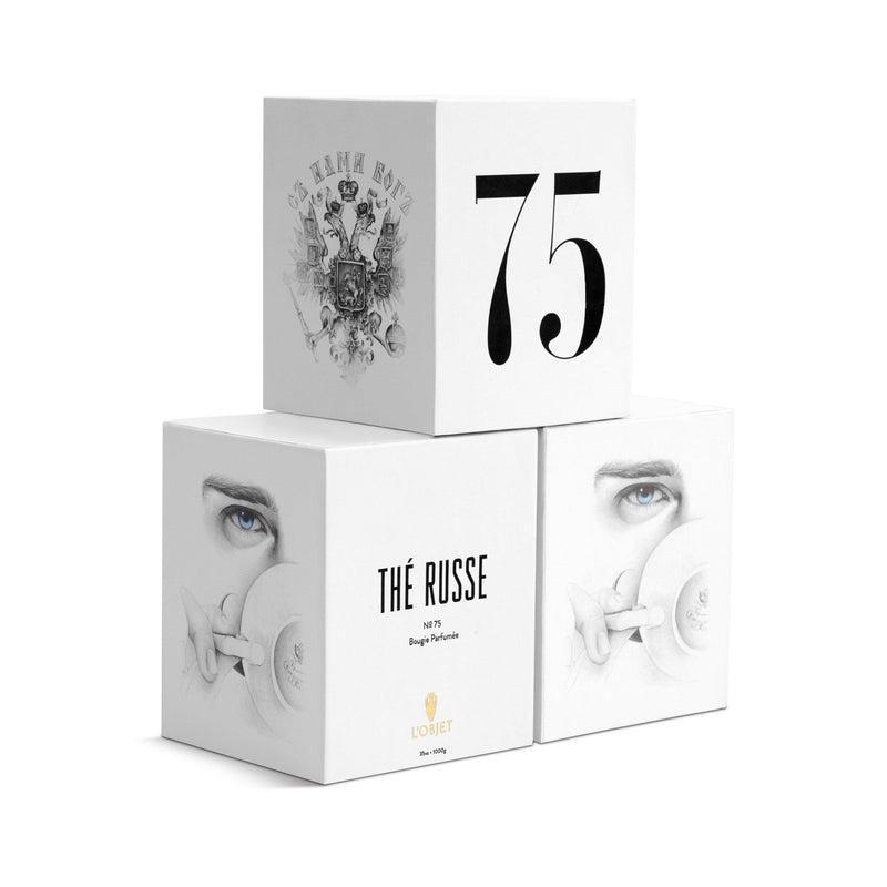 Parfums de Voyage Thé Russe No.75 3-Wick Candle - Aromatic Expressions from Natural Oils and Essences