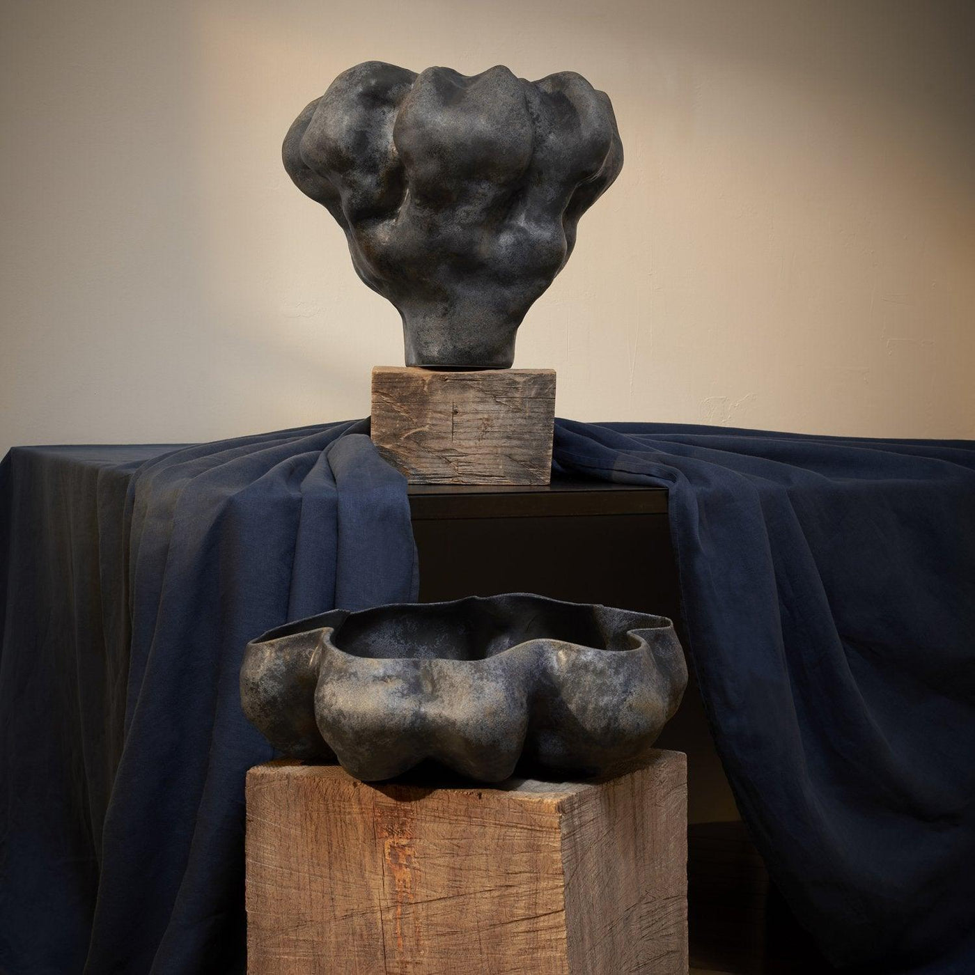 L'Objet Timna ボウル インテリア Timna Bowl - Large - Aged Iron - L'OBJET