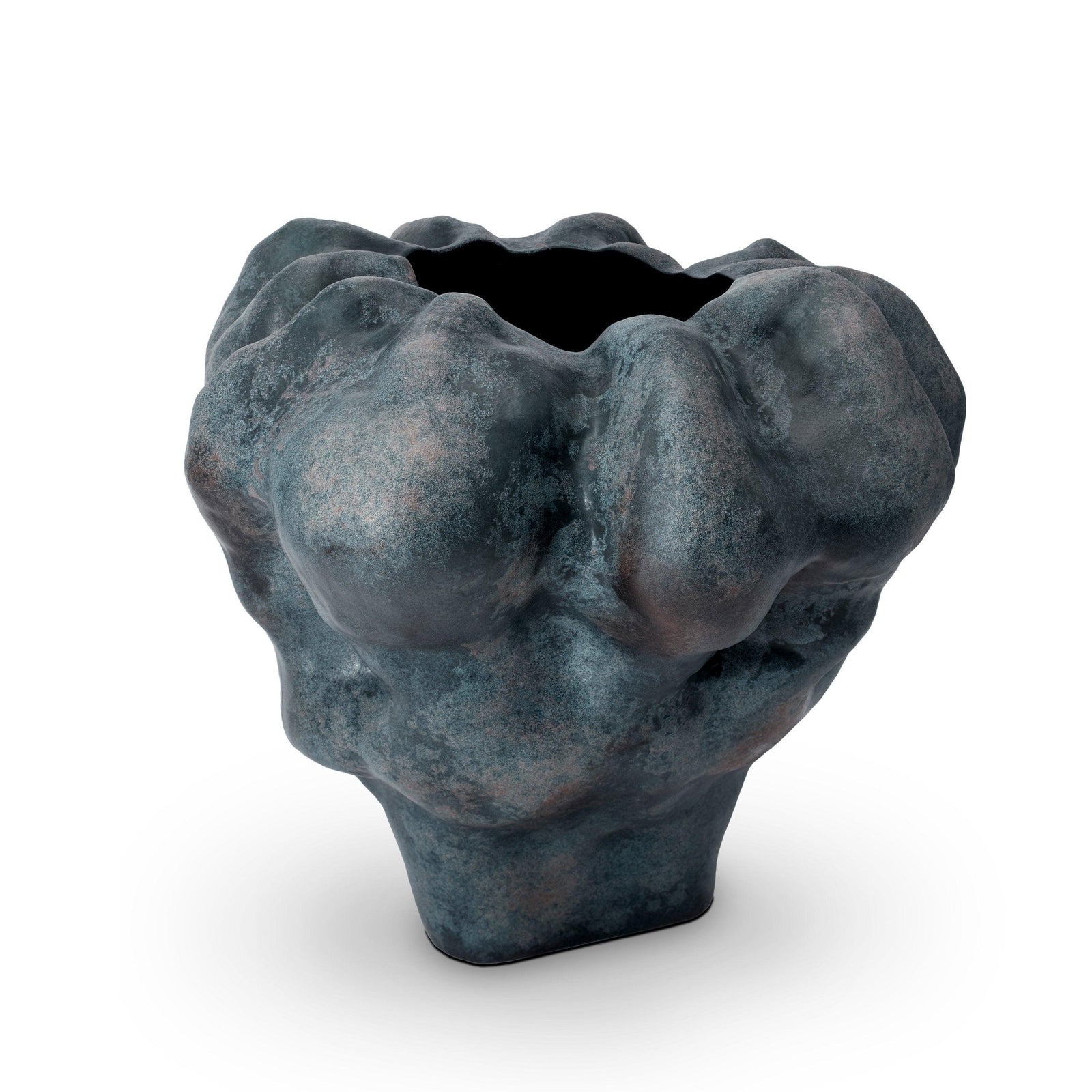 Timna Vase - Short - Aged Iron - Luxury Designer Vases - L'OBJET