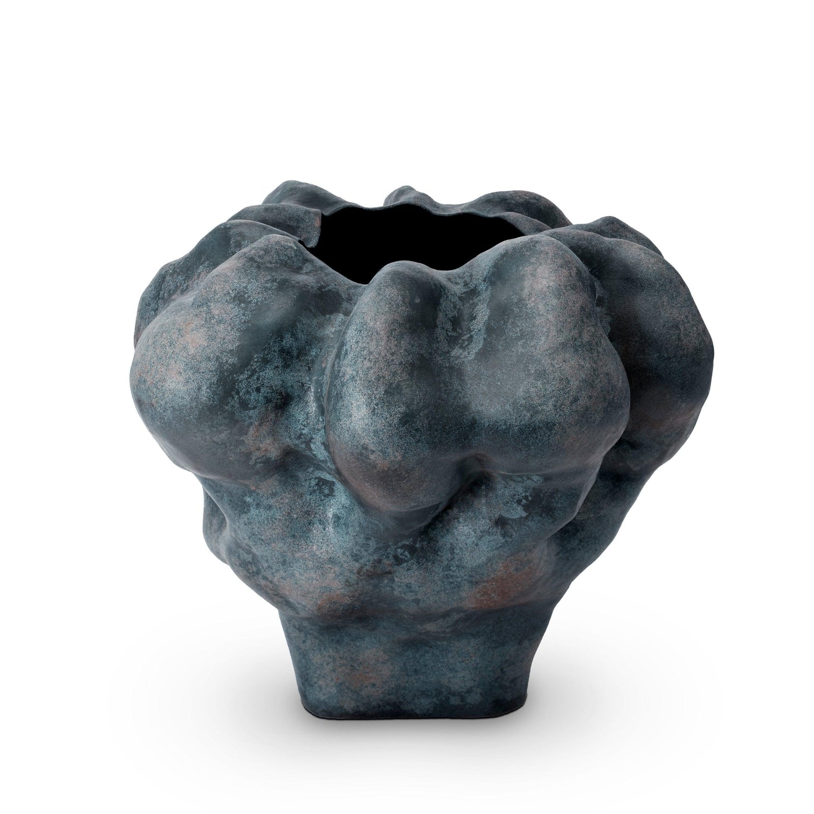 Timna Vase - Short - Aged Iron - Luxury Designer Vases - L'OBJET
