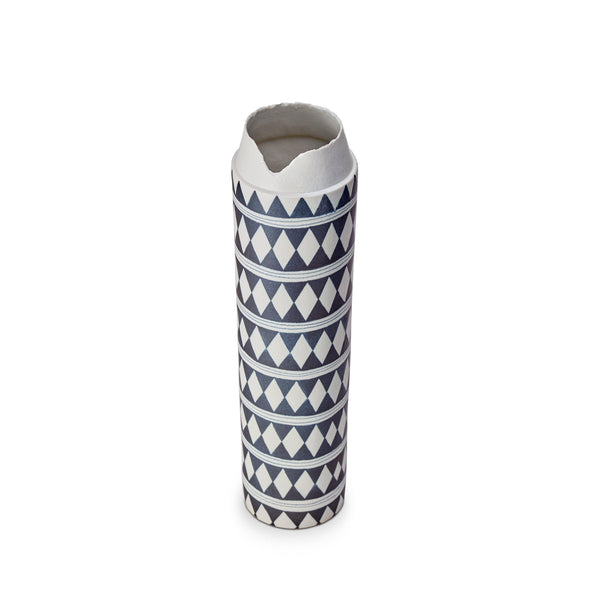 Tribal Diamond Collar Vase - X-Large