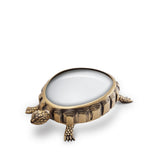 Turtle Magnifying Glass by L'OBJET - Exemplary Workmanship with Hand-Crafted Metals and Porcelain