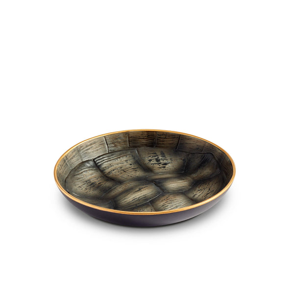 Set of 4 Turtle Small Dishes by L'OBJET - Intricately Hand-Crafted Metals and Porcelain - Detailed Color Palette & Textural Style
