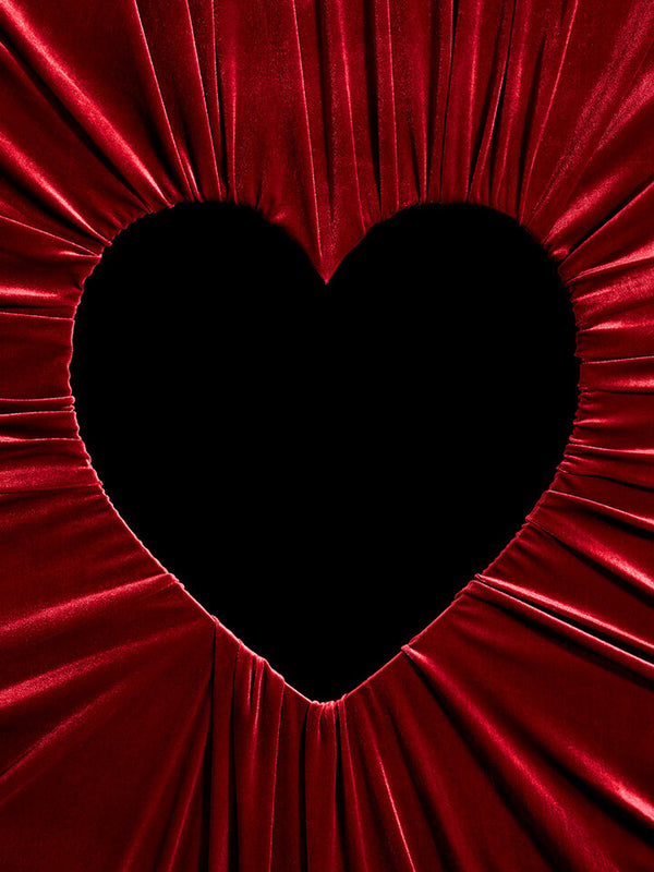 Heart Shaped Red Velvet Cut Out