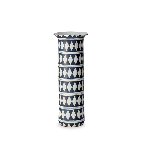 Tribal Diamond Vase - Large