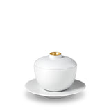 Zen Tea Cup with Lid + Saucer - L'OBJET