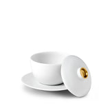 Zen Tea Cup with Lid + Saucer - L'OBJET